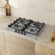 Neff T26CIH8N0 piano cottura Nero, Acciaio inox Da incasso 60 cm Gas 4 Fornello(i) 5