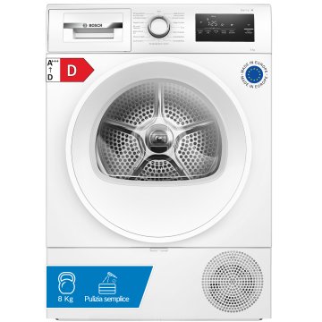 Bosch WTH85V94 Serie 4 Asciugatrice a pompa di calore 8 kg Bianco Pannello di controllo in Tedesco
