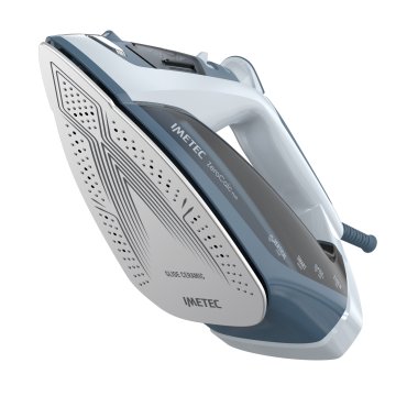 Imetec Zerocalc Power, Ferro da Stiro a Vapore, 2200 W, Piastra Glide Ceramic, Doppia protezione anticalcare con Zerocalc 2X, Colpo Vapore 150 g