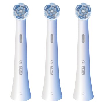 Oral-B Testine di Ricambio iO Series Ultimate Clean, Testine Rotonde Originali, Setole CrissCross per pulizia e rimozione della placca avanzate e in profondità. 3 Testine