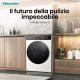 Hisense WD5I8043BWF lavasciuga Libera installazione Caricamento frontale Bianco 31
