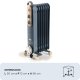 Ariete Linea Vintage 8250 Radiatore a olio Vintage, 7 elementi riscaldanti, 1500W, 3 livelli di potenza, Maniglia e ruote per facile trasporto, Celeste 3
