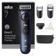 Braun BeardTrimmer 7 BT7520 Batteria 40 2 cm Bagnato e secco Nero, Blu 2