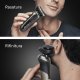 Braun Series 7 72-C1200s Trimmer Nero, Bronzo, Acciaio inox 6