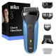 Braun Series 3 310BT Rasoio Trimmer Nero, Blu 4