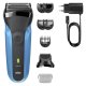 Braun Series 3 310BT Rasoio Trimmer Nero, Blu 5