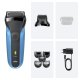 Braun Series 3 310BT Rasoio Trimmer Nero, Blu 10