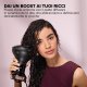 Bellissima Imetec Diffon Ion Ceramic, Diffusore ad Aria Calda per Capelli Ricci, Tecnologia Ion Ceramic, Doppio voltaggio, 700 W, 2 Combinazioni Aria/Temperatura, Asciugatura Delicata Senza Effetto Cr 5