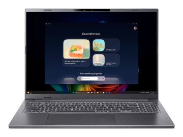 Acer Aspire 16 AI A16-52M-52G1 Copilot+ PC Intel Core Ultra 5 226V Computer portatile 40,6 cm (16") WUXGA+ 16 GB LPDDR5x-SDRAM 512 GB SSD Wi-Fi 7 (802.11be) Windows 11 Home Grigio