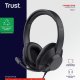Trust Ayda Max Auricolare Cablato A Padiglione Ufficio Nero 9