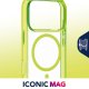 Cellularline Iconic Mag - iPhone 17 Pro Custodia trasparente con bordi colorati compatibile con ecosistema Magsafe 3