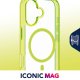 Cellularline Iconic Mag - iPhone 17 Custodia trasparente con bordi colorati compatibile con ecosistema Magsafe 3