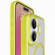Cellularline Iconic Mag - iPhone 17 Custodia trasparente con bordi colorati compatibile con ecosistema Magsafe 10