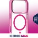 Cellularline Iconic Mag - iPhone 17 Pro Custodia trasparente con bordi colorati compatibile con ecosistema Magsafe 3