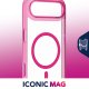 Cellularline Iconic Mag - iPhone Air Custodia trasparente con bordi colorati compatibile con ecosistema Magsafe 3