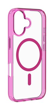 Cellularline Iconic Mag - iPhone 17 Custodia trasparente con bordi colorati compatibile con ecosistema Magsafe
