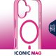 Cellularline Iconic Mag - iPhone 17 Custodia trasparente con bordi colorati compatibile con ecosistema Magsafe 3