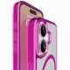 Cellularline Iconic Mag - iPhone 17 Custodia trasparente con bordi colorati compatibile con ecosistema Magsafe 10