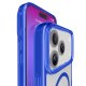 Cellularline Iconic Mag - iPhone 17 Pro Custodia trasparente con bordi colorati compatibile con ecosistema Magsafe 5