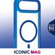 Cellularline Iconic Mag - iPhone Air Custodia trasparente con bordi colorati compatibile con ecosistema Magsafe 3
