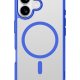 Cellularline Iconic Mag - iPhone 17 Custodia trasparente con bordi colorati compatibile con ecosistema Magsafe 8