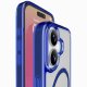 Cellularline Iconic Mag - iPhone 17 Custodia trasparente con bordi colorati compatibile con ecosistema Magsafe 10