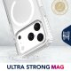 Cellularline Ultra Strong Mag - iPhone 17 Pro Max Custodia ultra protettiva trasparente con bordi rinforzati in materiale anti-shock, progettata per assorbire gli impatti 3