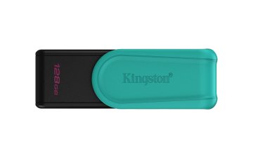Kingston Technology DataTraveler 128GB Portable USB 3.2 Gen 1 Exodia S (Nero/Turchese)