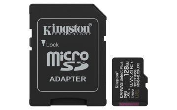 Kingston Technology 128GB microSDXC Canvas Select Plus Gen3 150MB/s A1 (Adattatore SD incluso)