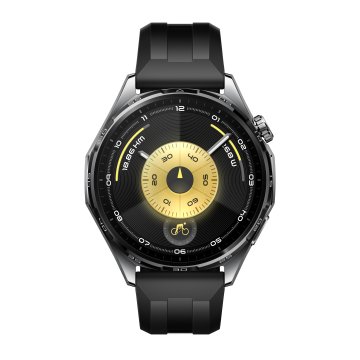 Huawei WATCH GT6, Cassa 46mm in acciaio inossidabile e cinturino nero. Compatibile con iOS e Android. Fino a 21 giorni di autonomia.