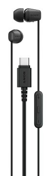 Sony IER-EX15C Auricolare Cablato In-ear Musica e Chiamate USB tipo-C Nero