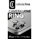 Cellularline Camera Lens Ring - iPhone 17 Pro/ 17 Pro Max Vetro temperato per la protezione della fotocamera 5