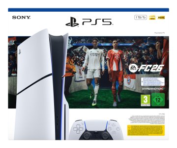 Sony PlayStation 5 + EA Sports FC 26 Bundle 1 TB Wi-Fi Nero, Bianco