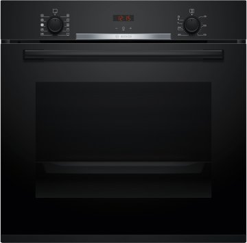 Bosch Serie 4 , Forno con vapore da incasso, 60 x 60 cm, Nero HQA334EB4