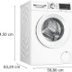 Bosch Serie 6 WGG254ZEIT lavatrice Caricamento frontale 10 kg 1400 Giri/min Bianco 7
