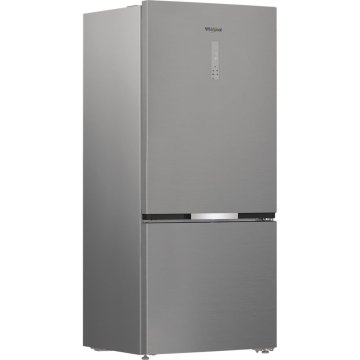 Whirlpool WHK2 6614 X6E Frigorifero combinato a libera installazione, Dual no frost, 83cm, Classe C, Pearl Inox, 34 dbA, h193 cm