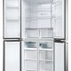 Haier Multidoor HCR3818ENMM ClasseE 467lt-Platino, Stainless steel 18