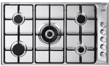 De’Longhi DLI 59 DD piano cottura Acciaio inox Da incasso 90 cm Gas 5 Fornello(i)