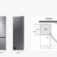 Samsung Frigorifero Combinato EcoFlex AI 2m 387L RB38C607AS9 20