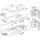 Whirlpool Piano Cottura Induzione WL B2977 NE Made in Italy 13