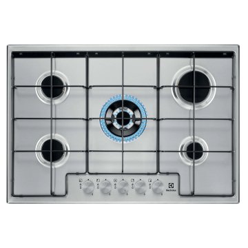 Electrolux Piano Gas Comandi Frontali 75 Cm MADE IN ITALY EGS7534X