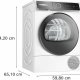 Bosch Serie 8 WQB245B0IT Asciugatrice a pompa di calore 9 kg Bianco 9
