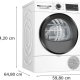Bosch Serie 6 WQG233D1II asciugatrice Libera installazione Caricamento frontale 8 kg Bianco 20