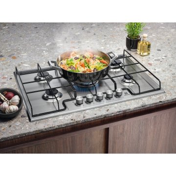 Electrolux EGS7534X Piano cottura a gas Serie 300 Slim Line 75cm