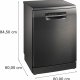 Bosch Serie 4 SMS4EMC06E Lavastoviglie da libera installazione 14 coperti Acciaio nero spazzolato anti-impronta Classe B 3