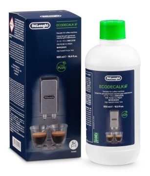 De’Longhi DLSC500, Decalcificante Universale per Macchine da Caffè, 500ml, 5 Dosi, Ingredienti di Origine Vegetale