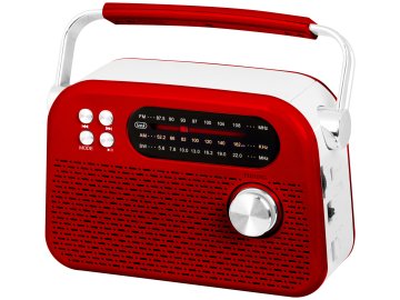 Trevi Radio Wireless Portatile Multibanda USB Micro SD RDA 70 BR Rosso