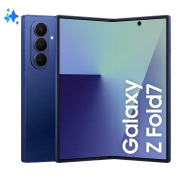 Samsung Galaxy Z Fold7 Smartphone AI, RAM 12GB, 512GB, Display 6,5"/8", Camera 200MP, Batteria a lunga durata, Blue Shadow