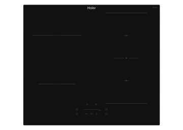 Haier HAI64SCM Nero Da incasso 59 cm Piano cottura a induzione 4 Fornello(i)