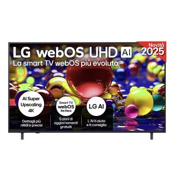 LG UHD AI 65UA74006LB TV webOS Serie UA74 65'' 4K, α7 Gen8, HDR10, 20W, 3 HDMI con Game Optimizer, Smart TV WebOS 2025
